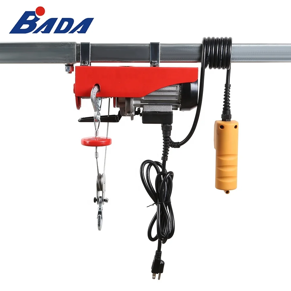 PA100B 110/220lb Capacity  Lifting Wire Rope Mini-Electric Hoist