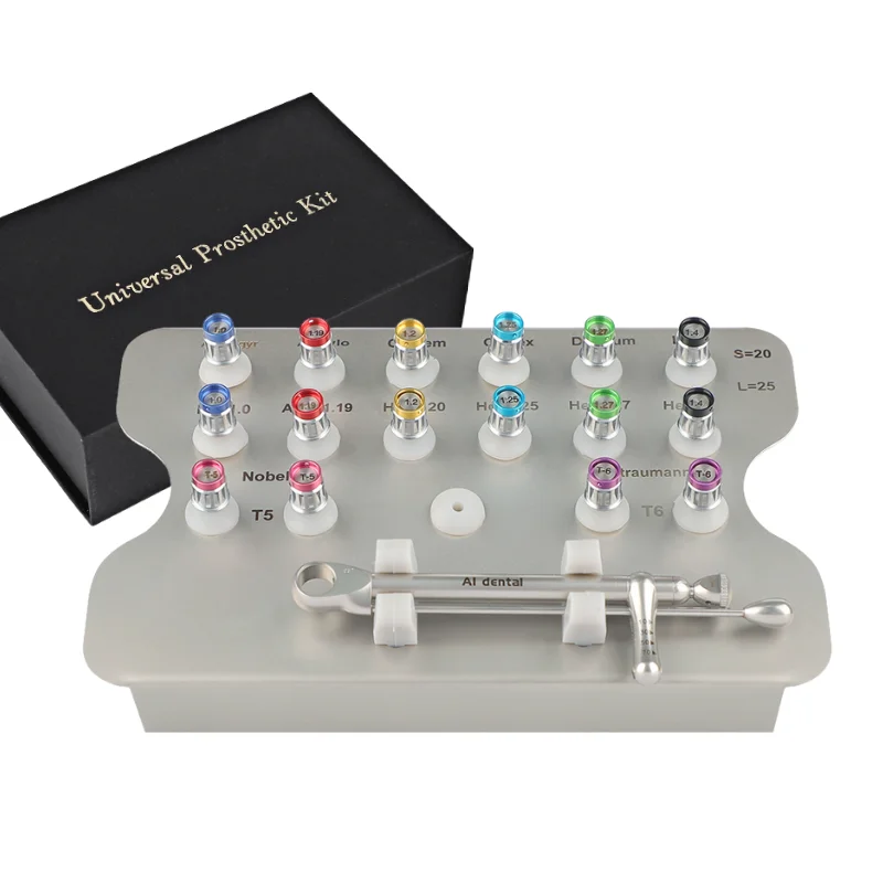 surgical instruments ratchet drivers hex autoclave dental equipments universal prosthetic kit torque wrench implant odontologico