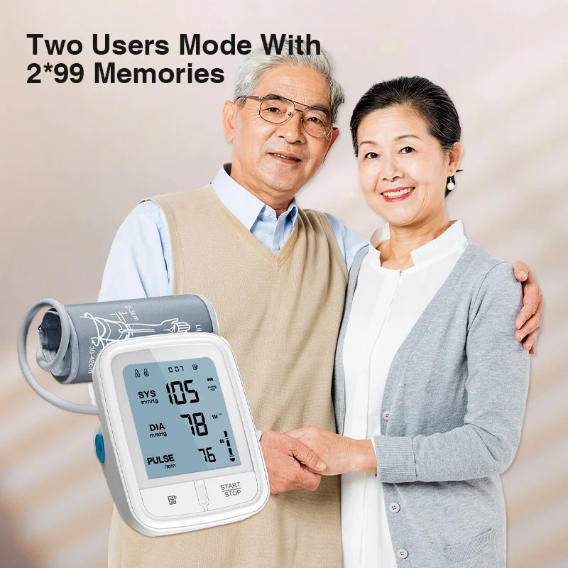 Yonker heart rate digital automatic bp machine upper arm sphygmomanometer smart voice bp monitor blood pressure