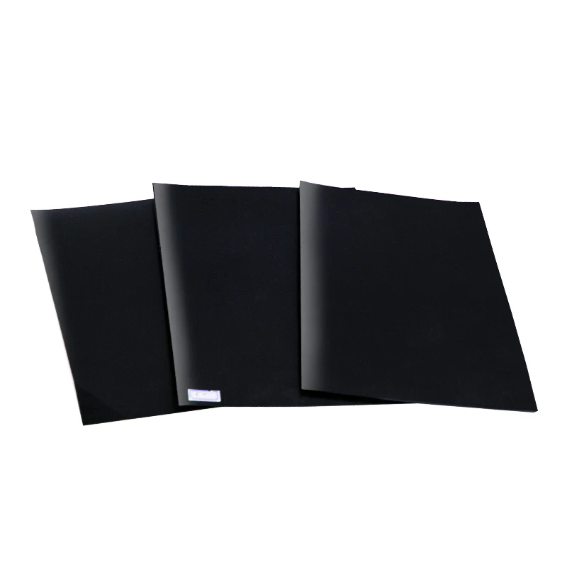 Black Smooth Waterproof Polyethylene Pond liner HDPE Geomembrane