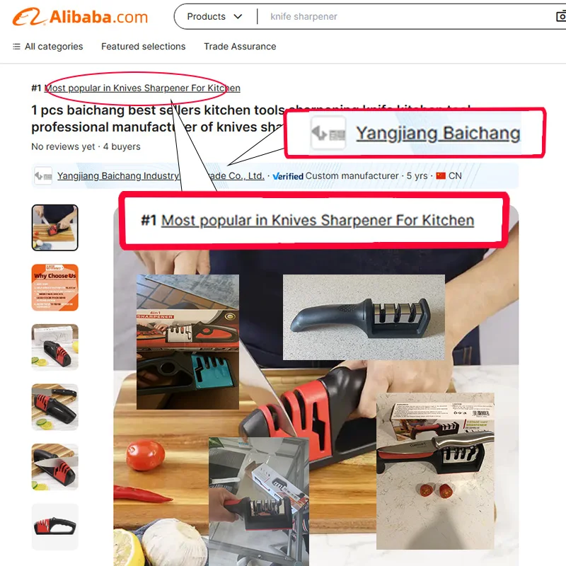 Handheld three-section wood grain covering sharpener household professional diamond knife sharpener fast fixed