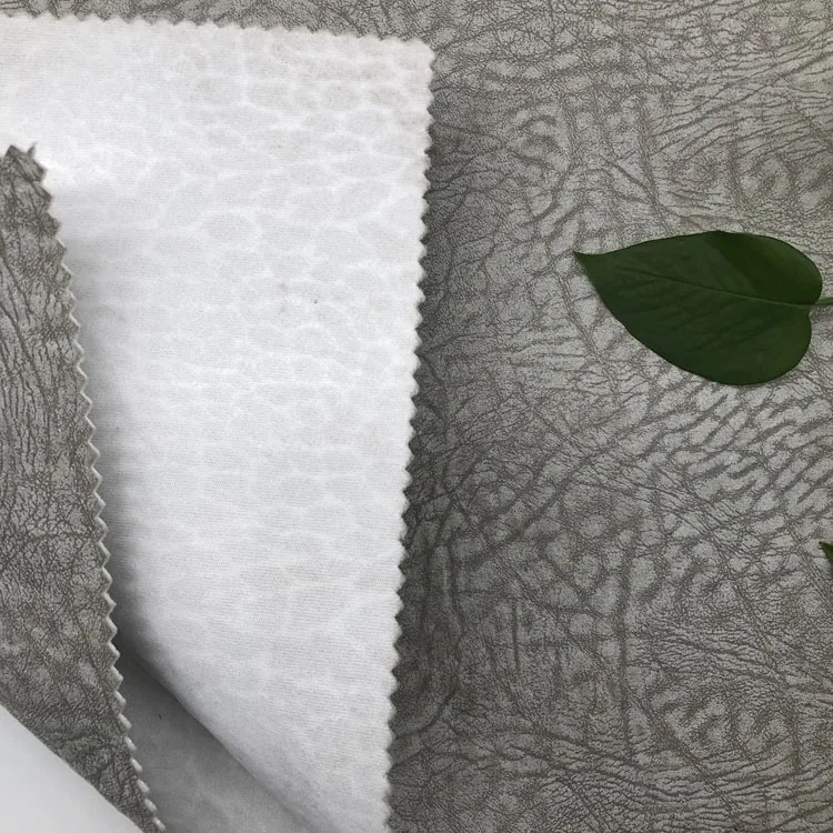 Factory price knitting Super Soft faux elephant animal skin suede  Fabric For Sofa upholstery