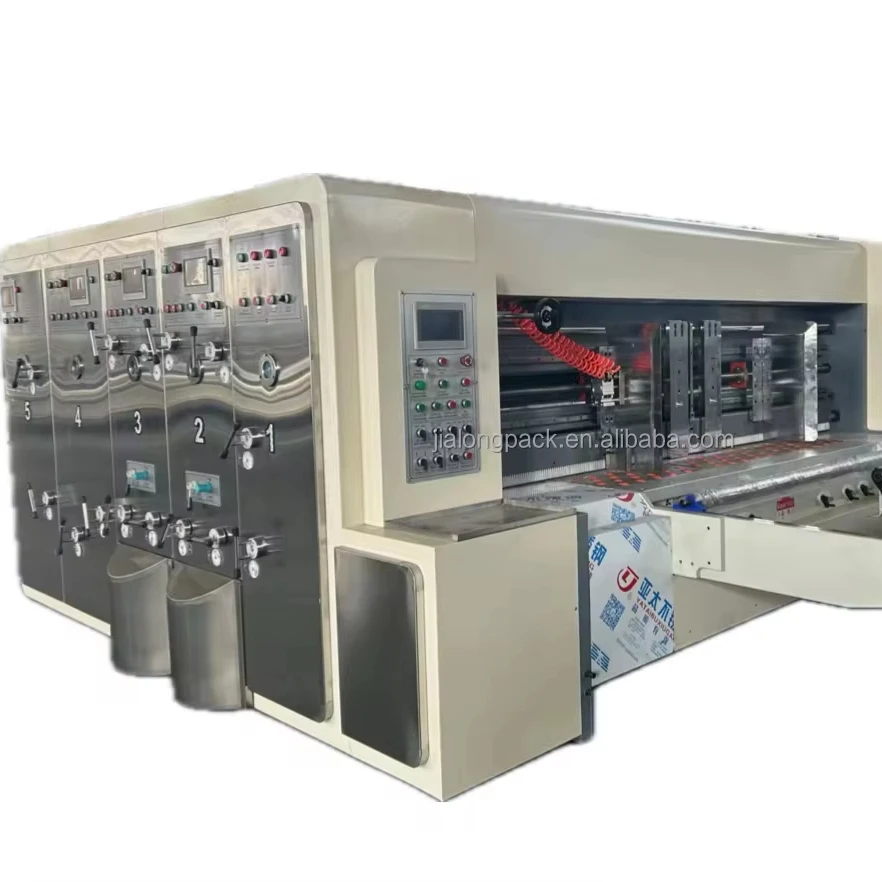 JIALONG 200pics/min 3 color cartoning printing cartoon box packaging making machine