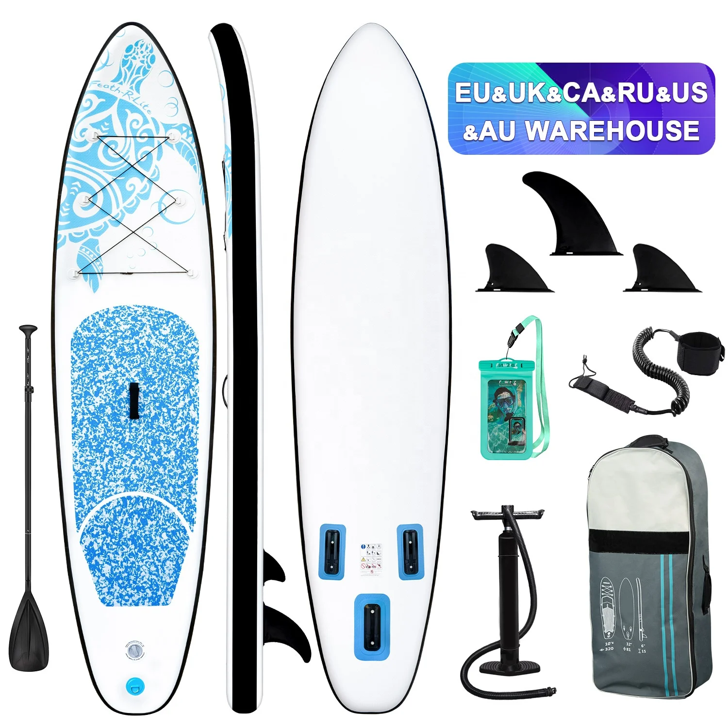 Feath-R-Lite paddleboard Dropshipping CE 320*76*15cm paddleboard tabla surf stand up paddle board surfboard sup board
