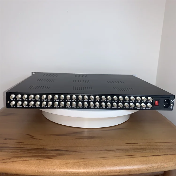  Кабельное ТВ Цифровой головной убор DVB к IP шлюзу 24 тюнер FTA спутниковый ресивер