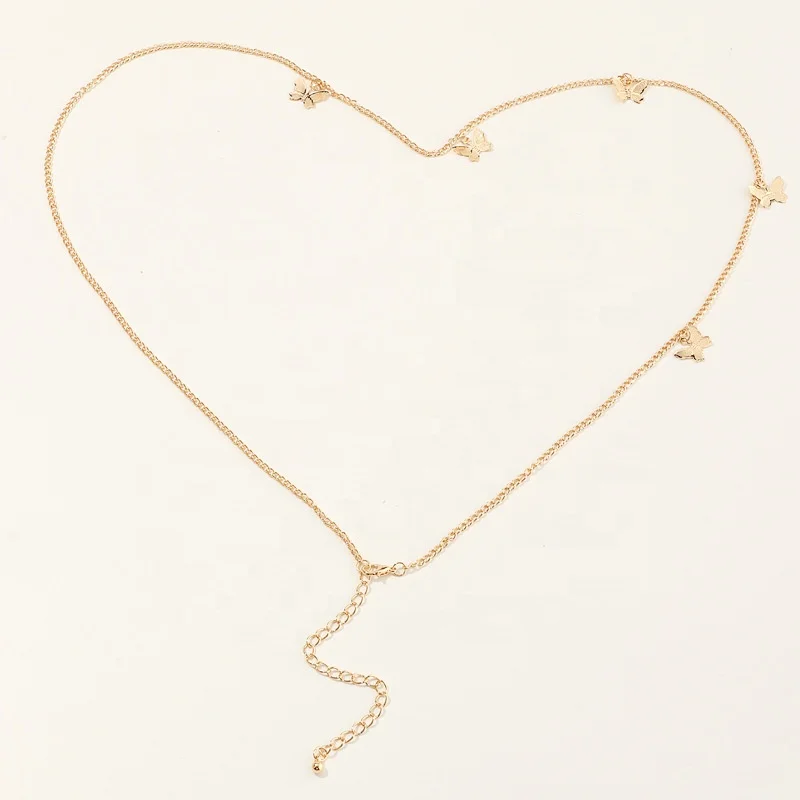 Wholesale Waist Chain Summer Beach Vacation Body Jewelry Beads Thigh Leg Chains Punk Gold Stainless Steel Body Chain