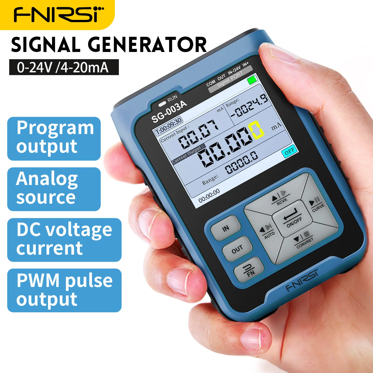 4 ~ 20 мА/0 ~ 24 В регулируемый аналоговый генератор напряжения, улучшенный генератор сигналов с изгибом в реальном времени