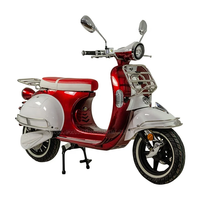 L3e Super Big Power  Retro Classic Electric Scooter With Removable Lithium Battery EEC Approved