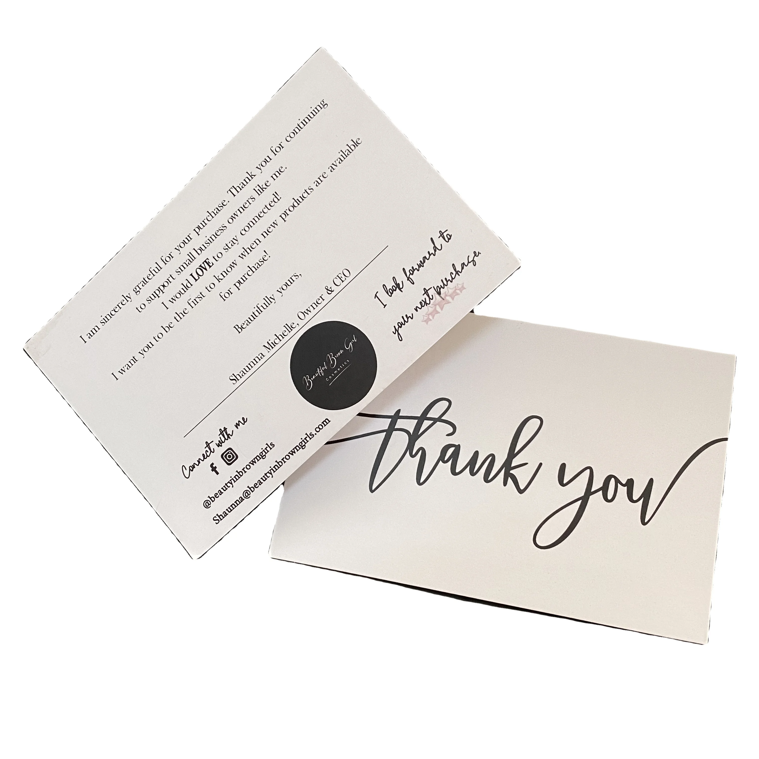 High quality customized business paper card printing / greeting card / thank you card / postcard