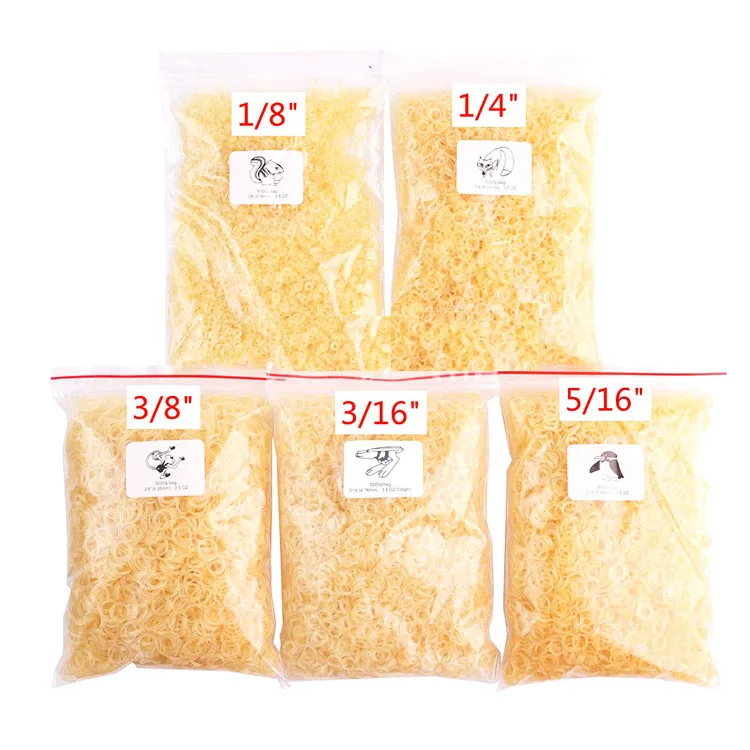 5000Pcs/Pack Dental Orthodontic Rubber Bands Ligation Ring Latex Elastics Dentist Lab Materials Products 3.5OZ 5 Sizes