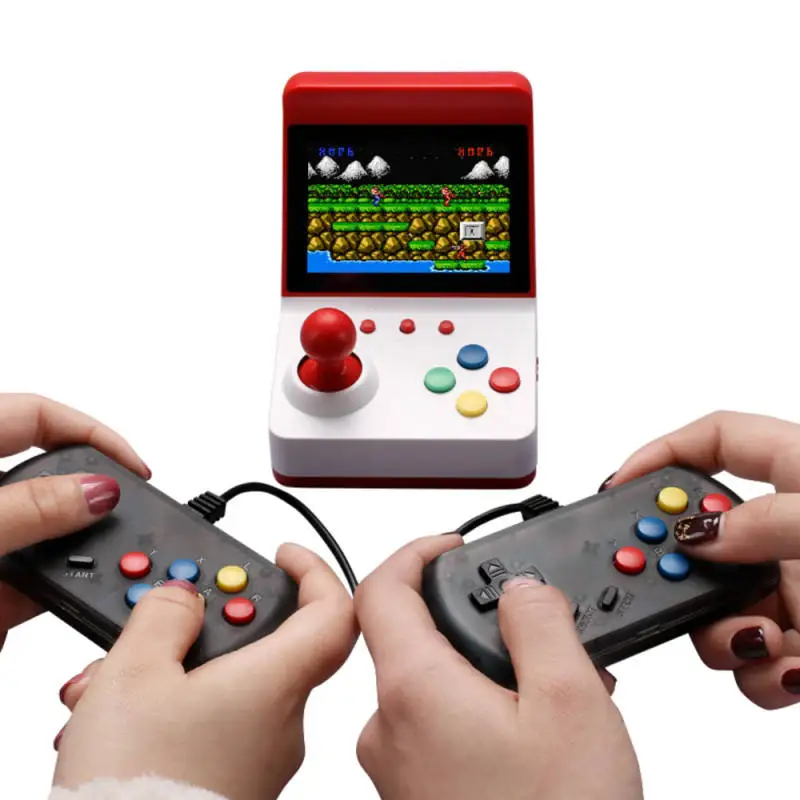 Classic Retro Mini Screen Double Players Joystick Arcade Game Built-in 360 Domestic Portable Handheld Game Console Toy for Kid
