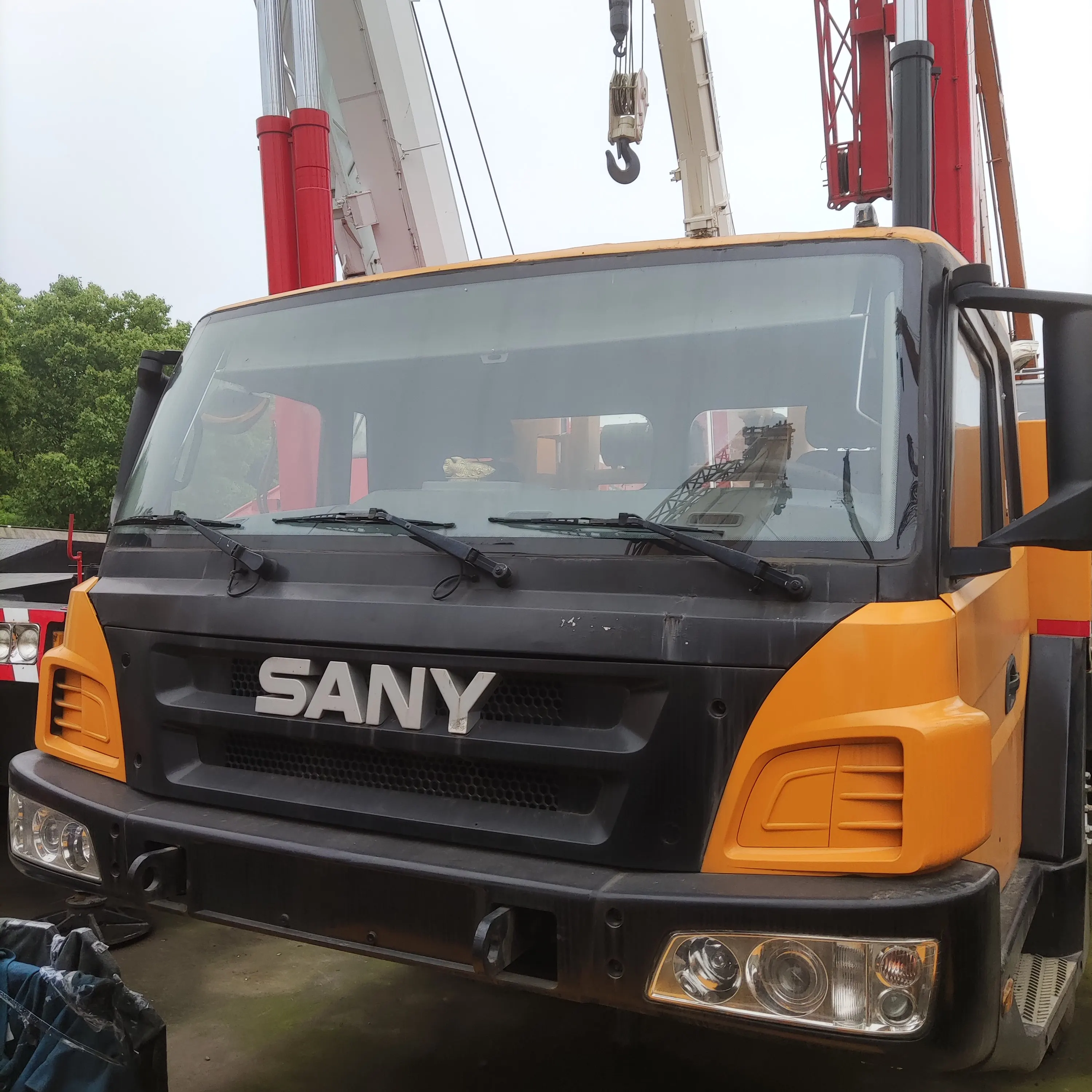 Хорошие рабочие секундная стрелка Sany STC750 75ton используется автокран на