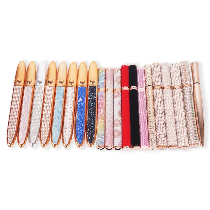 Private Label Colorful Eye Liner Makeup Lash Waterproof Adhesive Magnetic Vegan 2 in 1 liquid eyeliner Lash Glue Pen Pencil
