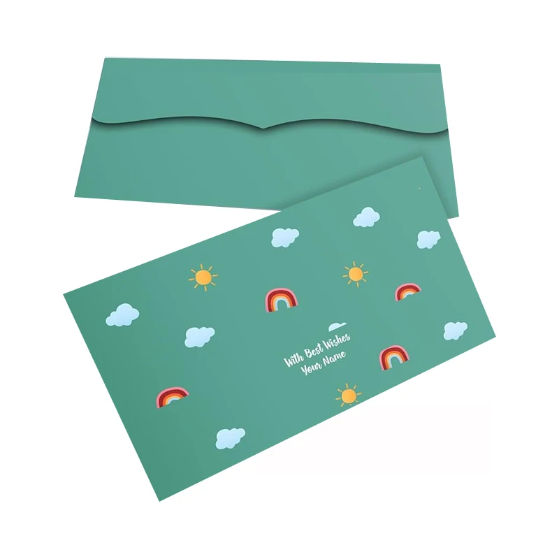 Full Color Design Printed Custom Coated Paper Lucky Money Envelopes Children Gift Envelopes for Thank You Card