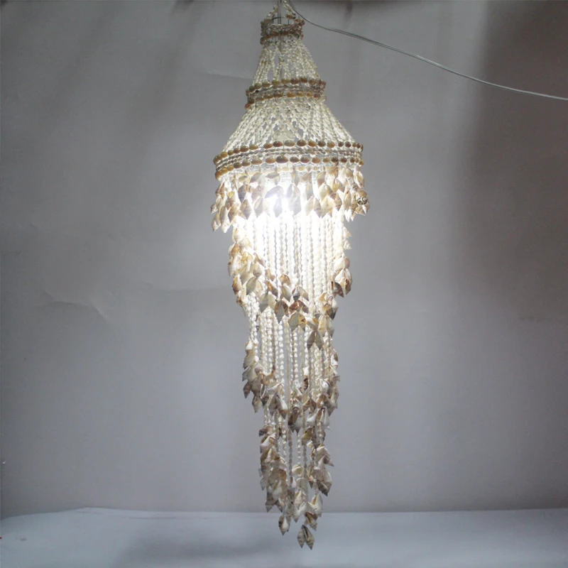 sea snail hang light decoration  shell conch pendant lamp  vintage lamp