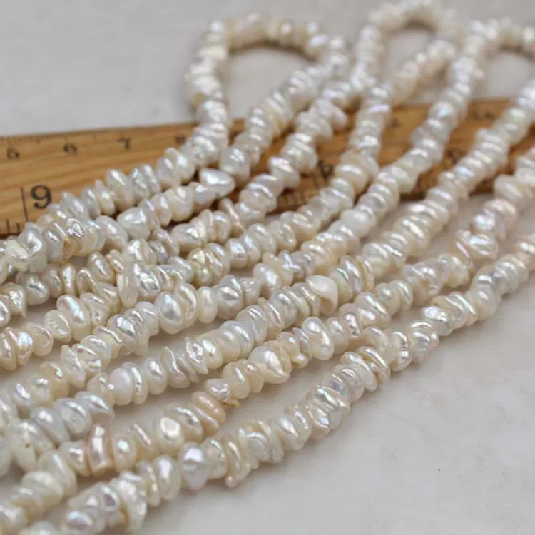 baroque shape Keshi Pearl Strand Natural Freshwater Pearl Strand for Jewelry Making
