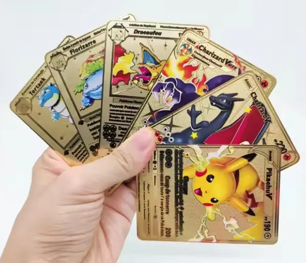 Original 1st First Edition Metal Card Poke mon EX GX Tcg Vmax Playing Card Trading Card