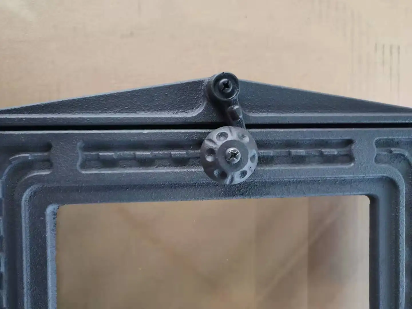 Seaway transportation cast iron stove door