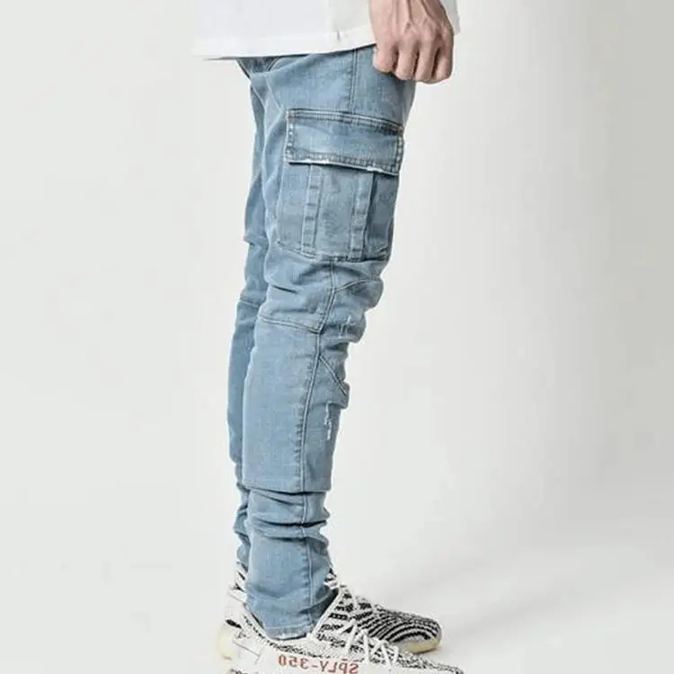 Wholesale Men Denim jeans fashion plus size trouser 2022 Spring