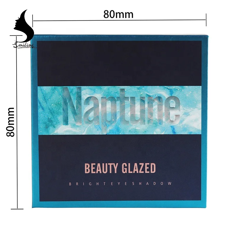 Beauty Glazed 9 Colors Blue Yellow Shimmer Party Romantic Color Eye Makeup Orange Color Piggment Eyeshadow