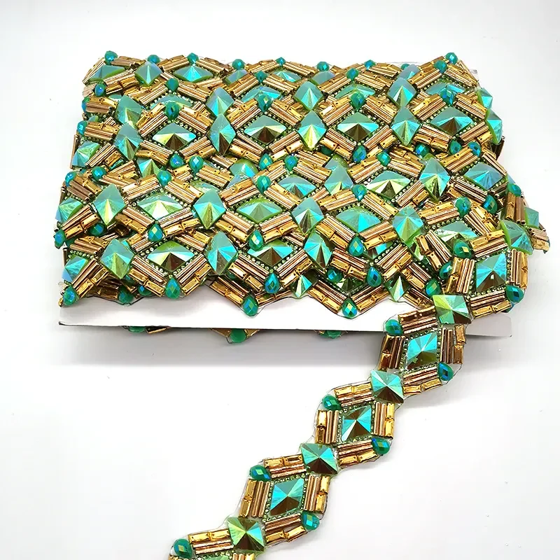 Rhinestone Hotfix Iron-On Clothing Decoration Gemstone Trim for customized carnival couture accessories