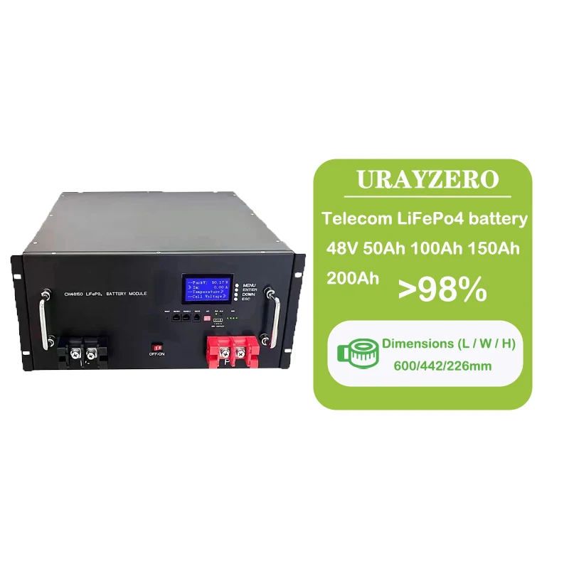 9600Wh 48V 50Ah 100Ah 150Ah 200Ah  house system other telecom lifepo4 energy storage batteries