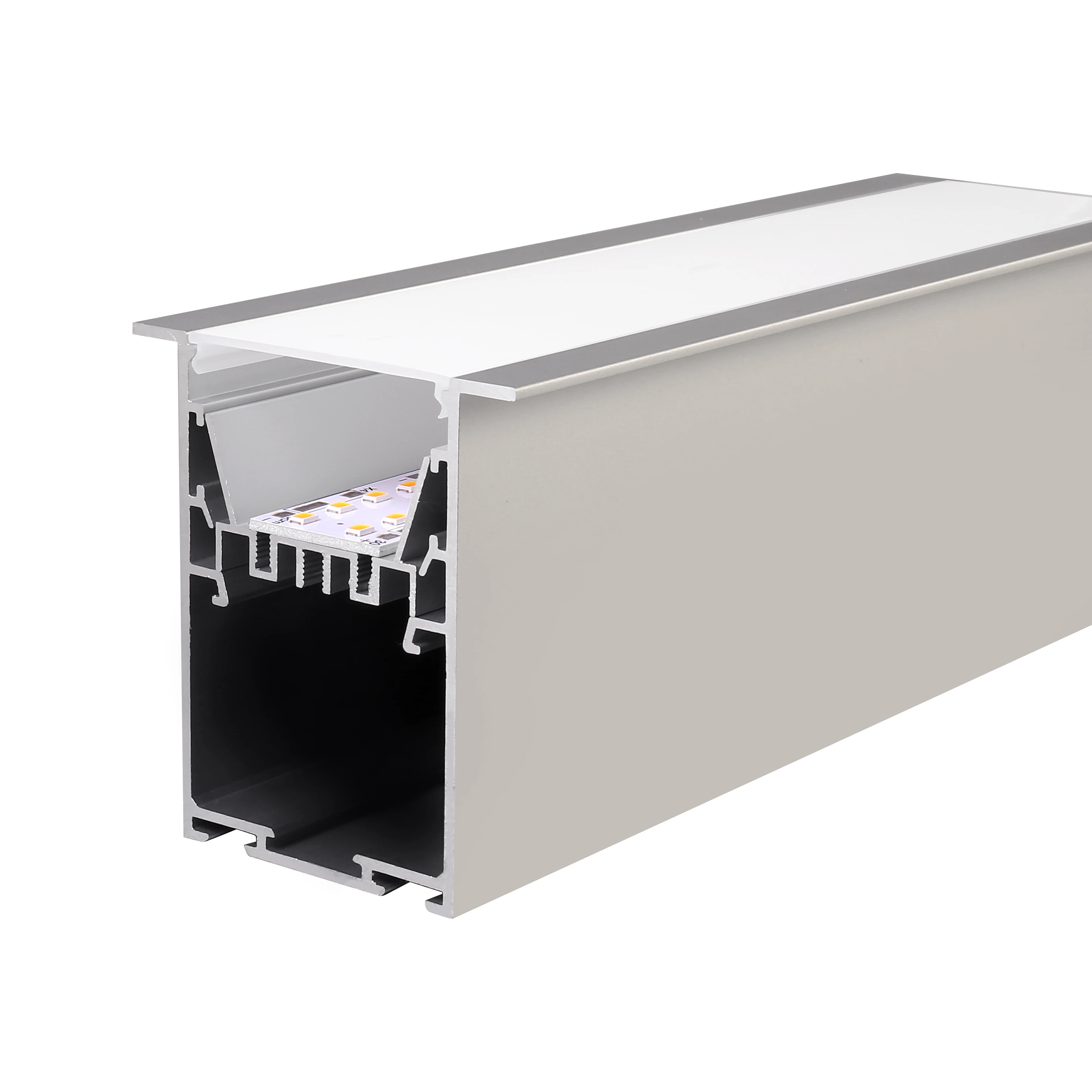 50 mm width driver built-in recessed LED linear   light   for industrial  lighting commercial  hotel office school