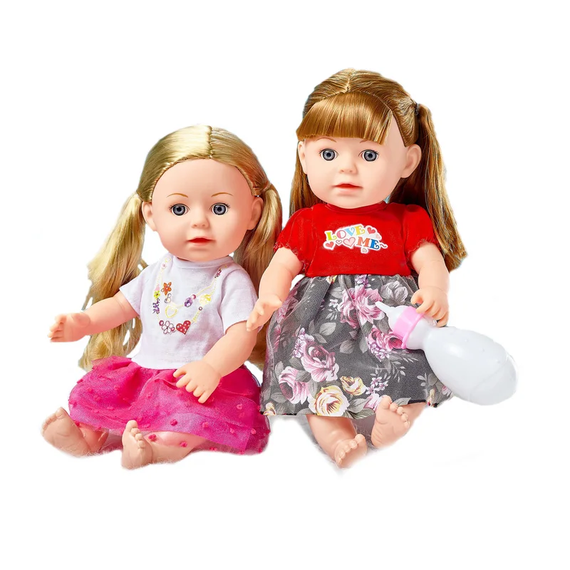 Игрушки оптовая продажа 14-дюймовая виниловая кукла Реалистичная звуковая для детей лидер продаж куклы девочек