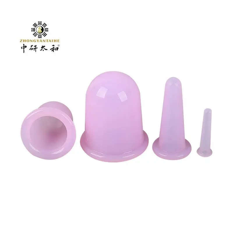 Hot Sale Silicone Chinese Therapy For Cellulite Face Lift Anti Aging Skin Wrinkles Massage Cupping