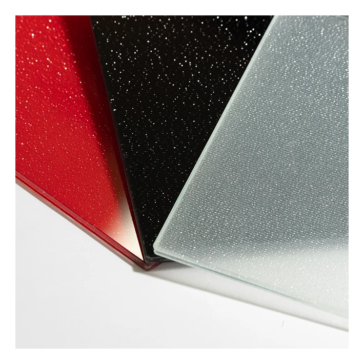 Flat polished living room silk screen tempered laminated glass