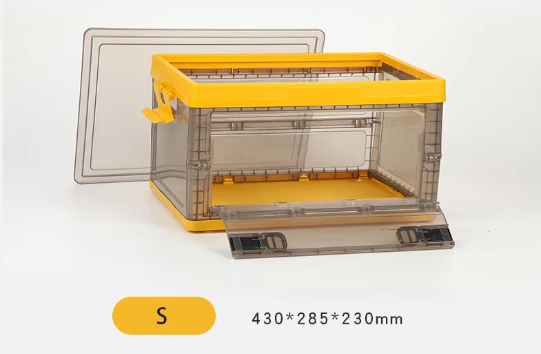 Foldable Plastic Storage Box Collapsible Items Container Multifunctional Home Organizer