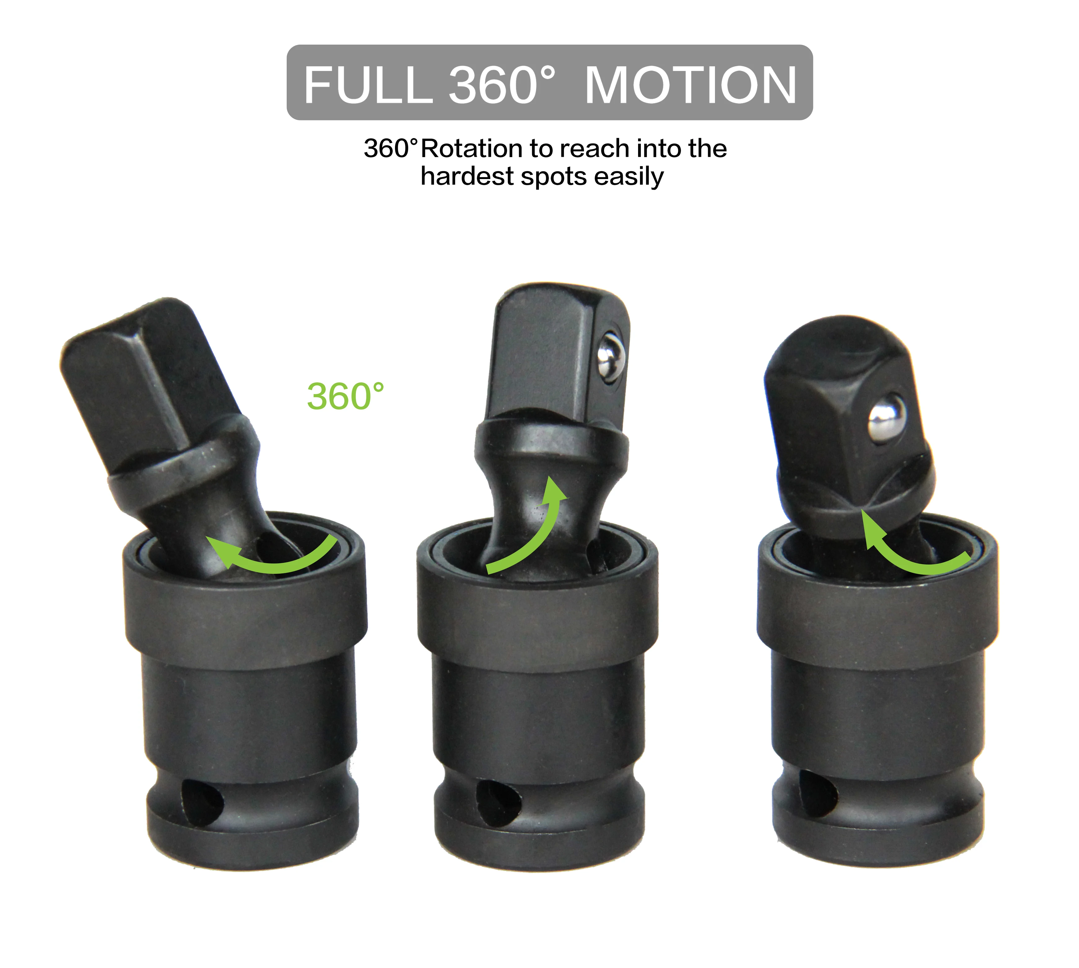 Factory Directly Sell Universal Joint Swivel Socket Nut Driver Adapter Impact 1/2 Socket