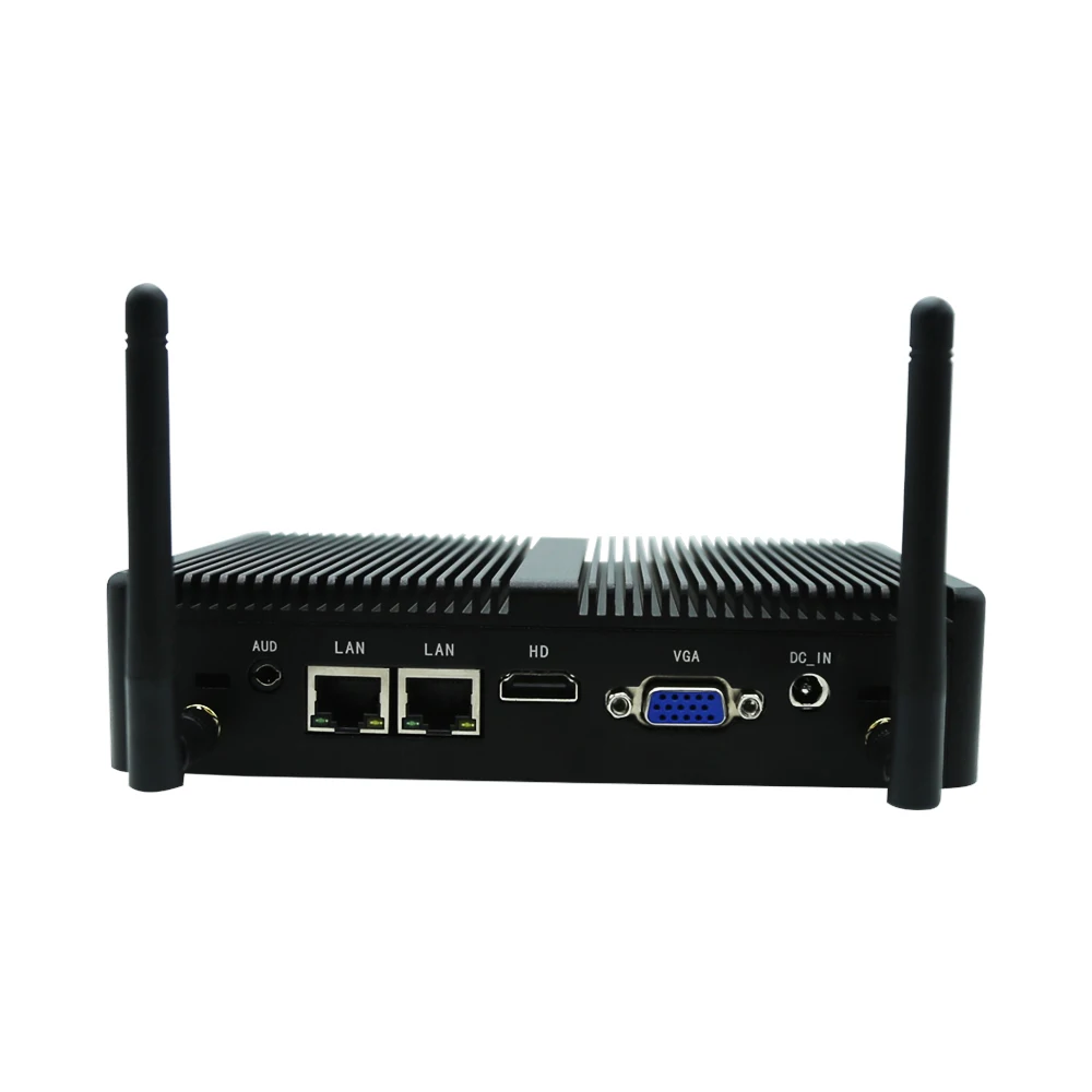 Eglobal Fanless Portable Mini Computer Cele-ron J4125 2xCOM 2xLAN VGA & HD Office Mini Desktop Computer Linux Mini PCs