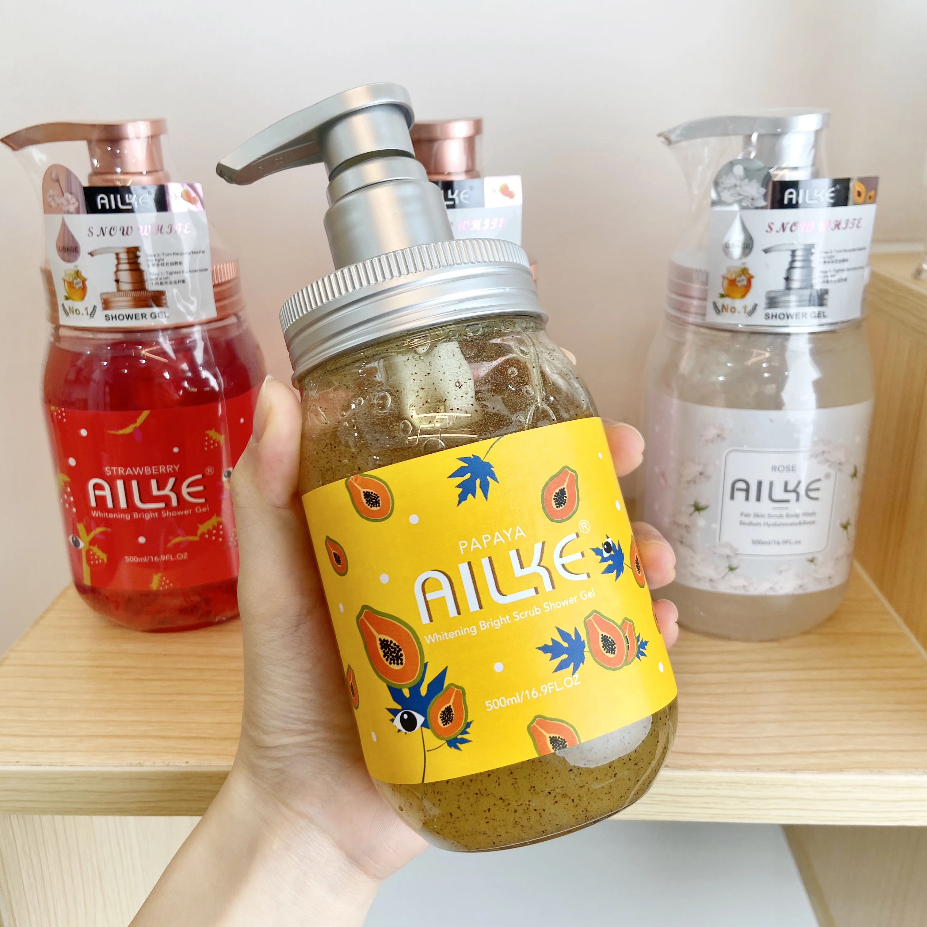 Бренд Ailke папайя Осветляющий парфюм гель для похудения и тела органический отбеливающий