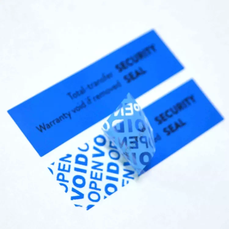 Blue VOID открытый съемный переводной уплотнитель этикетка наклейка