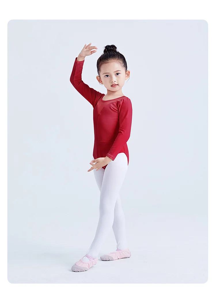 Wholesale Cheap Girls Training Leotards Dance Wear Costumes Cute  Kids Dance Leotards