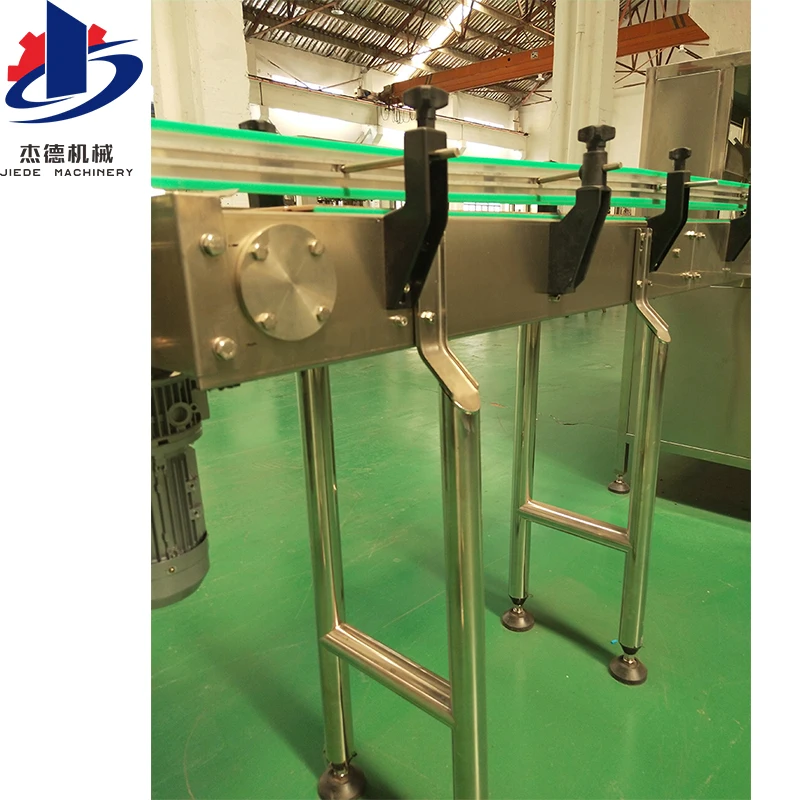 Hot sale fine machinery 6.5m stainless steel filled bottle conveyor system