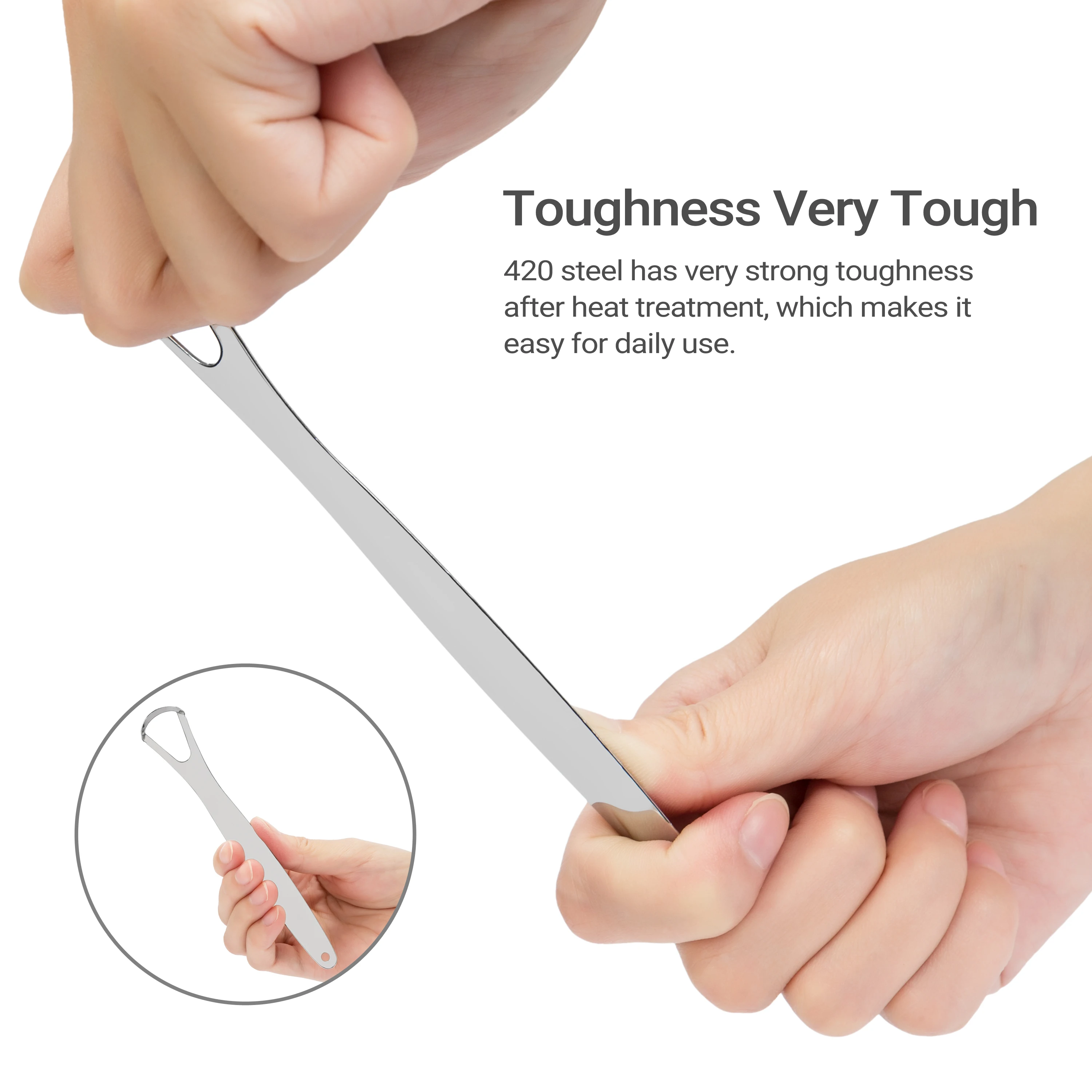 Stainless Steel Personal Care Tongue Cleaner Tongue Hygiene Product useful home use Tongue Scraper