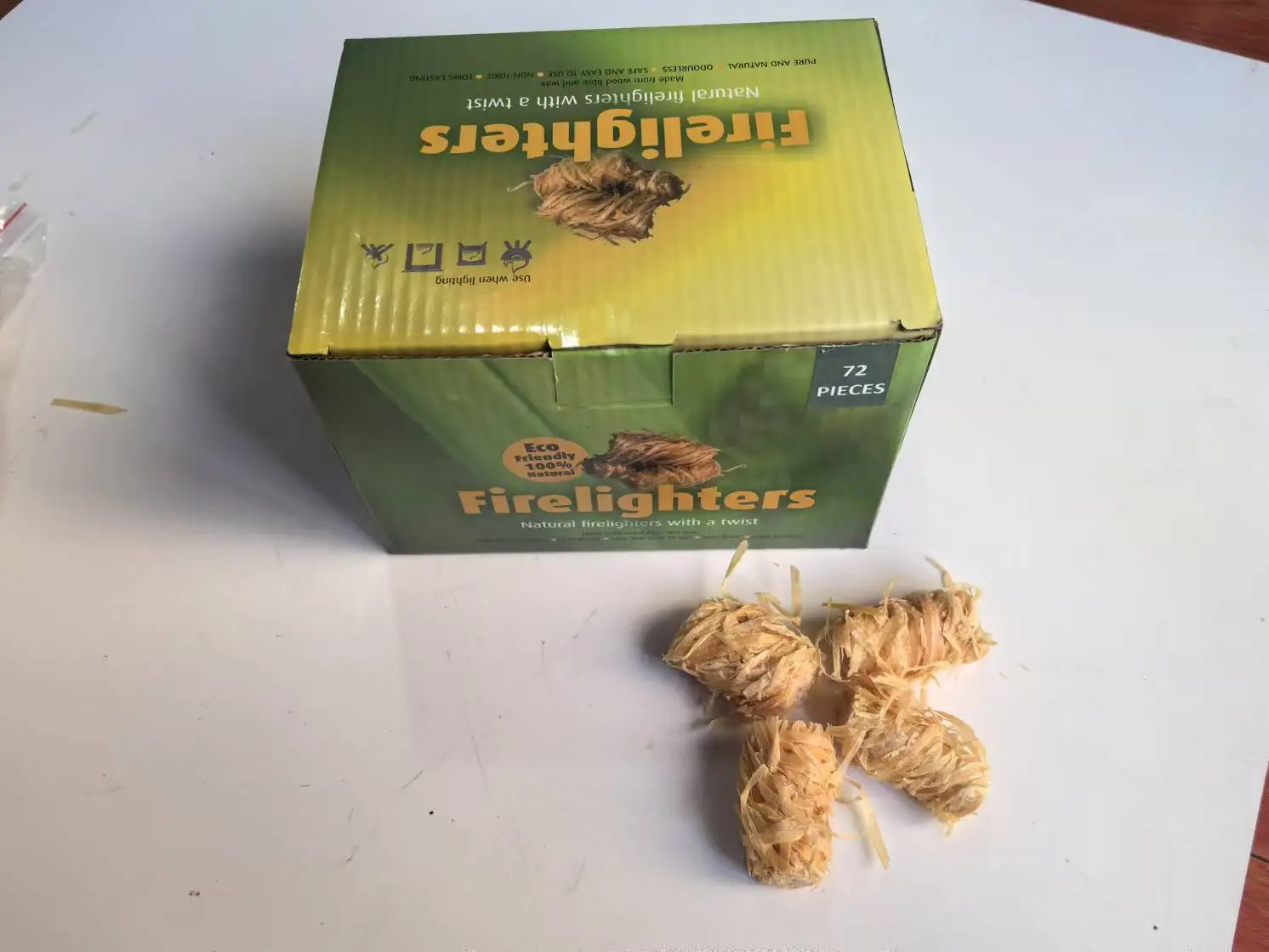 best price  wood wool Firestarters 8-10-Minutes Burning Time for BBQ grills  camping  charcoal