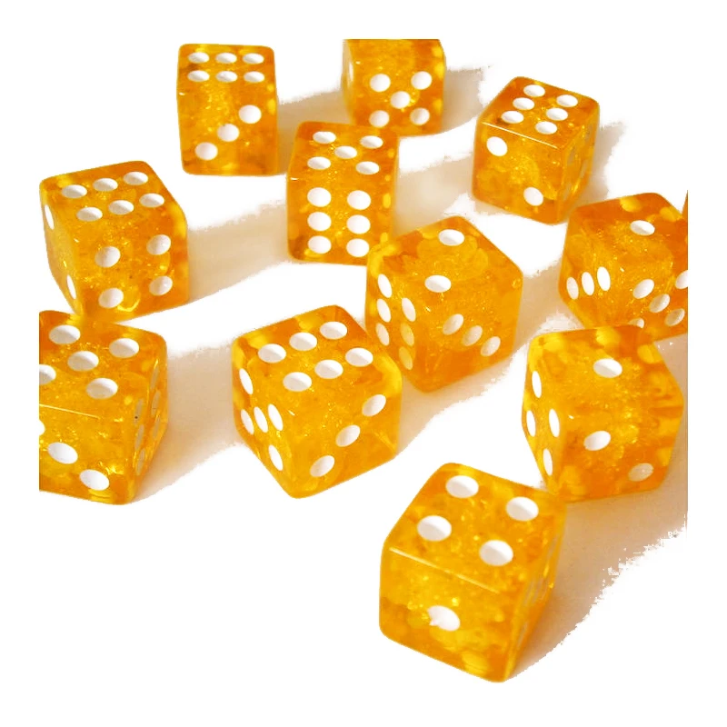 
High Quality Professional Custom Various Colors Dice Round Corner Acrylic Dices Transparent 16mm Gambling Dice Manufacturer 