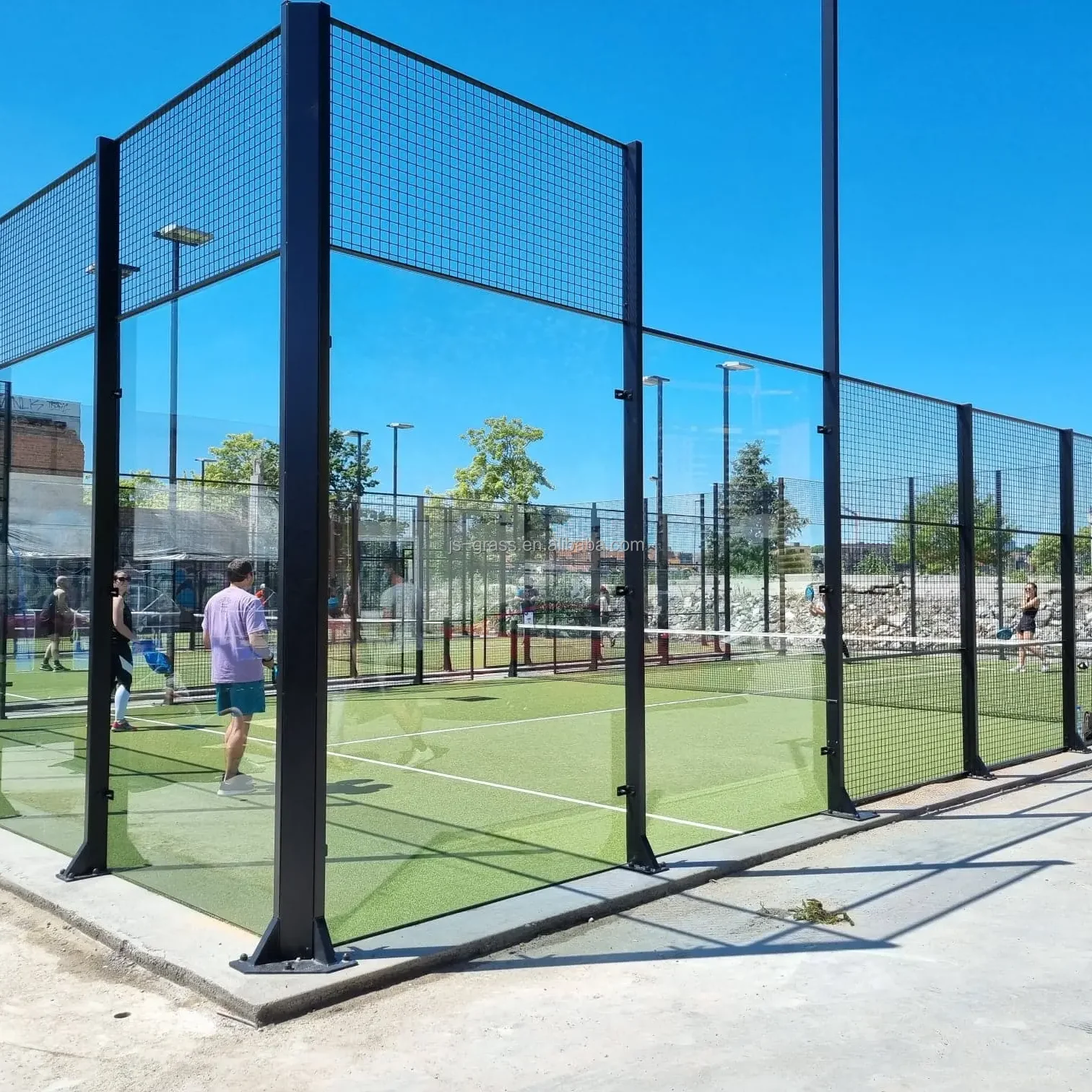 JS Padel Court Exterieur Padel Court Full Set Manufacturer Wholesaler Indoor Outdoor Tennis Court Equipment