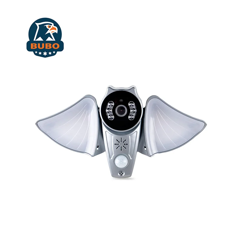 
Bubo 360 Degree Adjustable Support Two-Way Voice Intercom Remote Operated Siren Playback Home Security Camera 