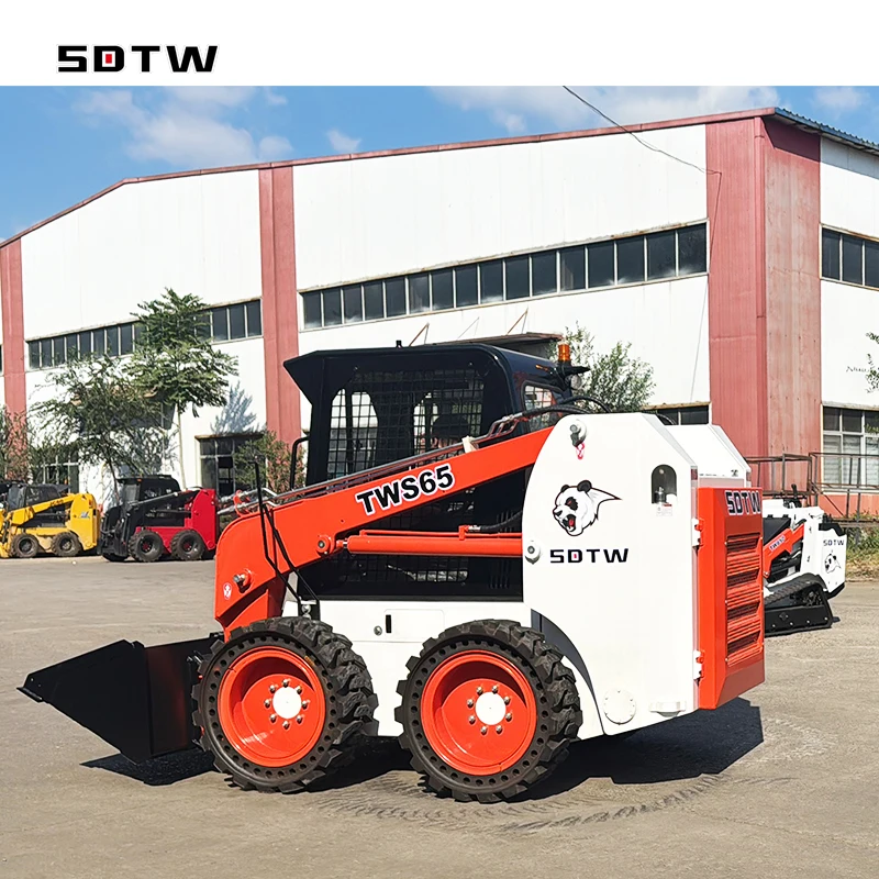 China TWS65 65HP Skid Steer Loader EPA Engine 4x4 Wheel Drive 1 Year Powerful Hydraulic Track 850kg 1200kg 1500kg 1 Ton Capacity