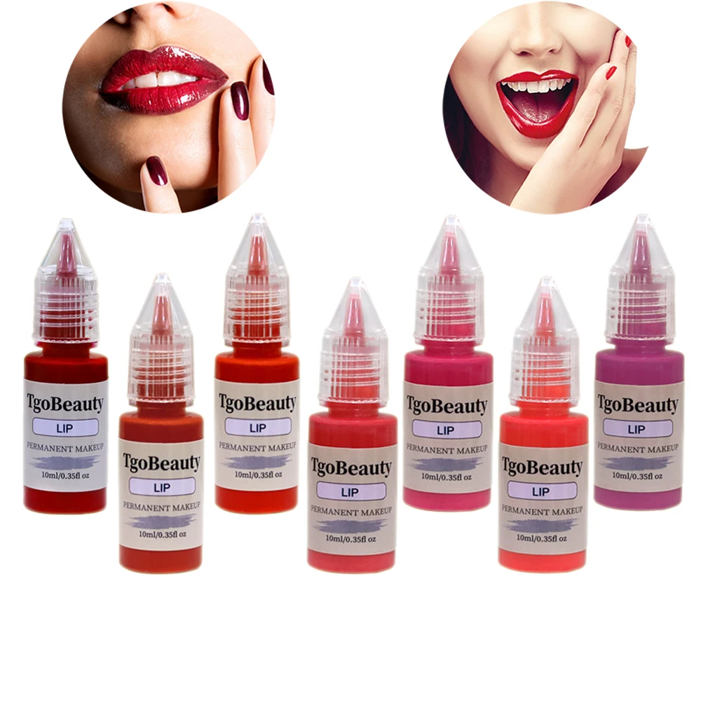 Free Logo Organic Micropigmentation Lip Eyebrow Permanent Makeup Pigment 10ml Cream Tattoo Ink Microblading Pigment