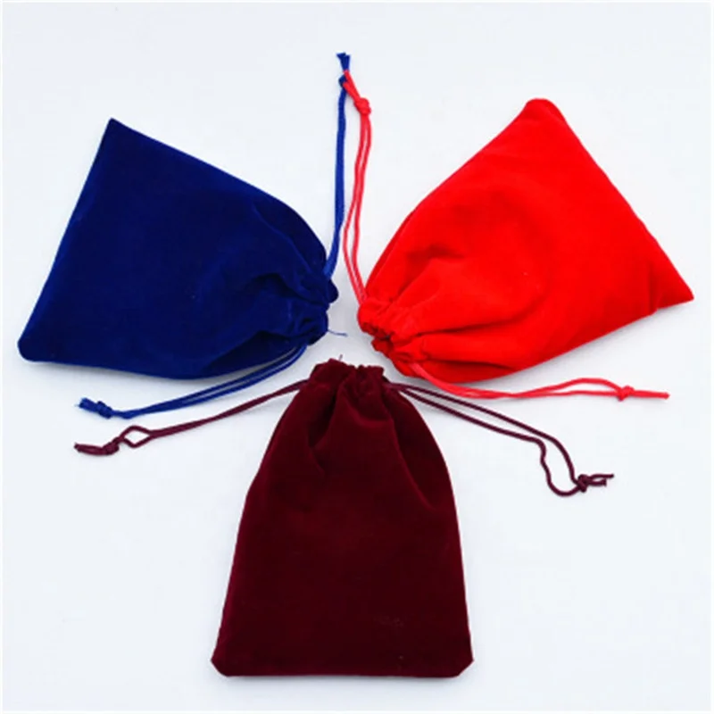 Custom Fabric Velvet Dust Pouch Jewelry Packaging Bag Velvet Pouches