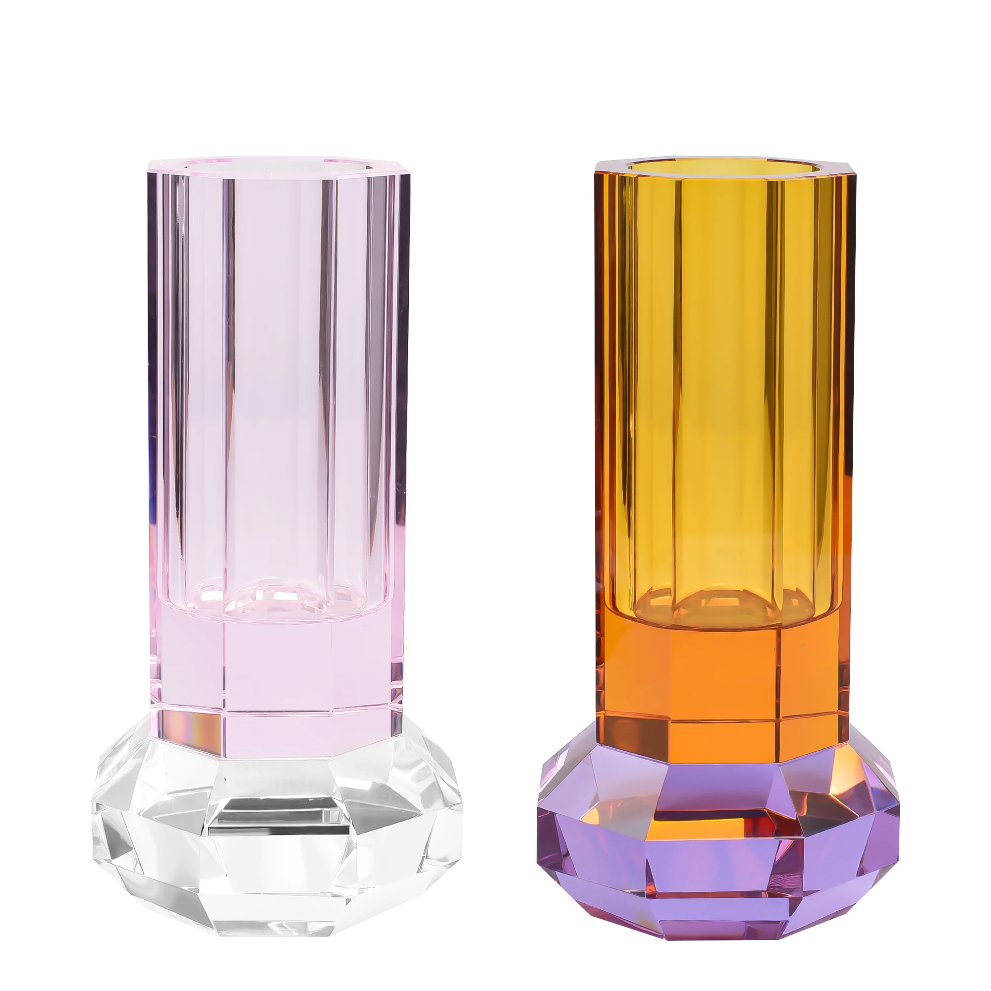 Небольшие прозрачные Свадебные вазы для цветов, недорогие роскошные современные хрустальные украшения, скандинавские цветочные вазы для домашнего декора