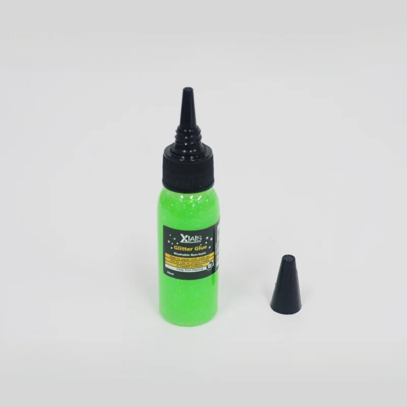 Xiais 30ml Creative Handmade DIY Liquid Glitter Glue Unique Fine Glitter for Crafting