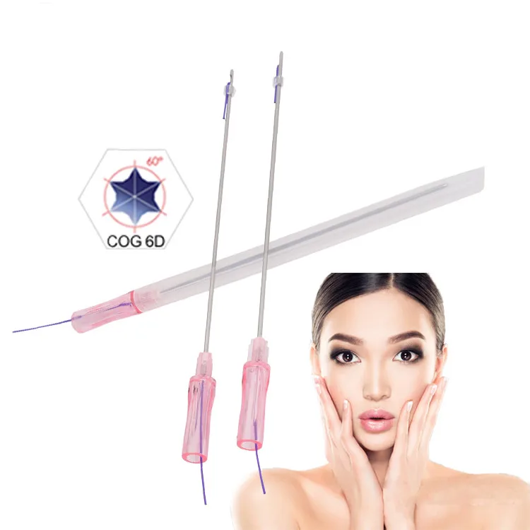 Wholesale absorbable medical beauty micro 6d cog lifting surgical suture v-line face lift pdo thread