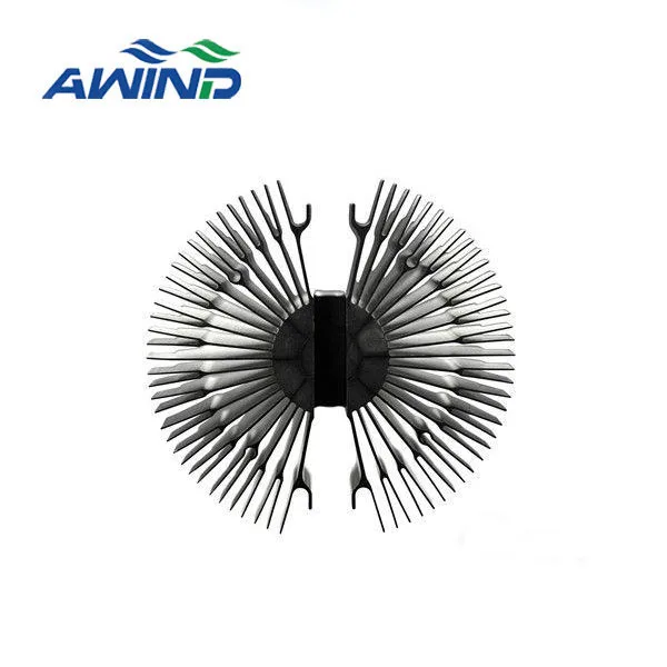 Radial extruded aluminum circle sunflower led heatsink 125x125x45mm 90x90x15mm aluminum 80mm heat sink