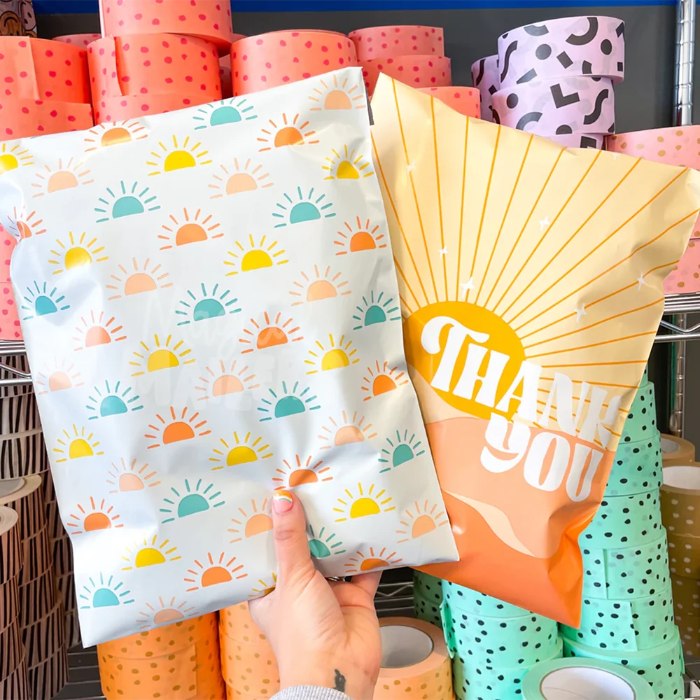 Custom Logo Poly Mailers Mailing Shipping Bag High Quality Custom Printed Polymailer Thank You Envelopes Postal Courier Bags